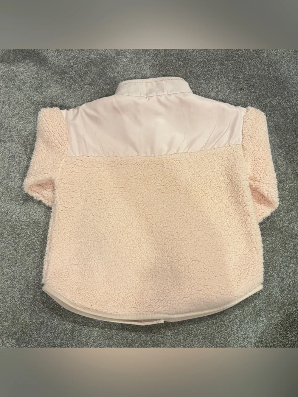 Carter's Light Pink Sherpa Snap-Front Jacket